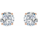 14K Rose 2  1/2 CTW Lab-Grown Diamond Earrings